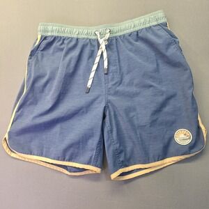 Faherty Brand Athletic Blue Shorts Gym Workout MSS2301-NVY Mens XL Outdoor